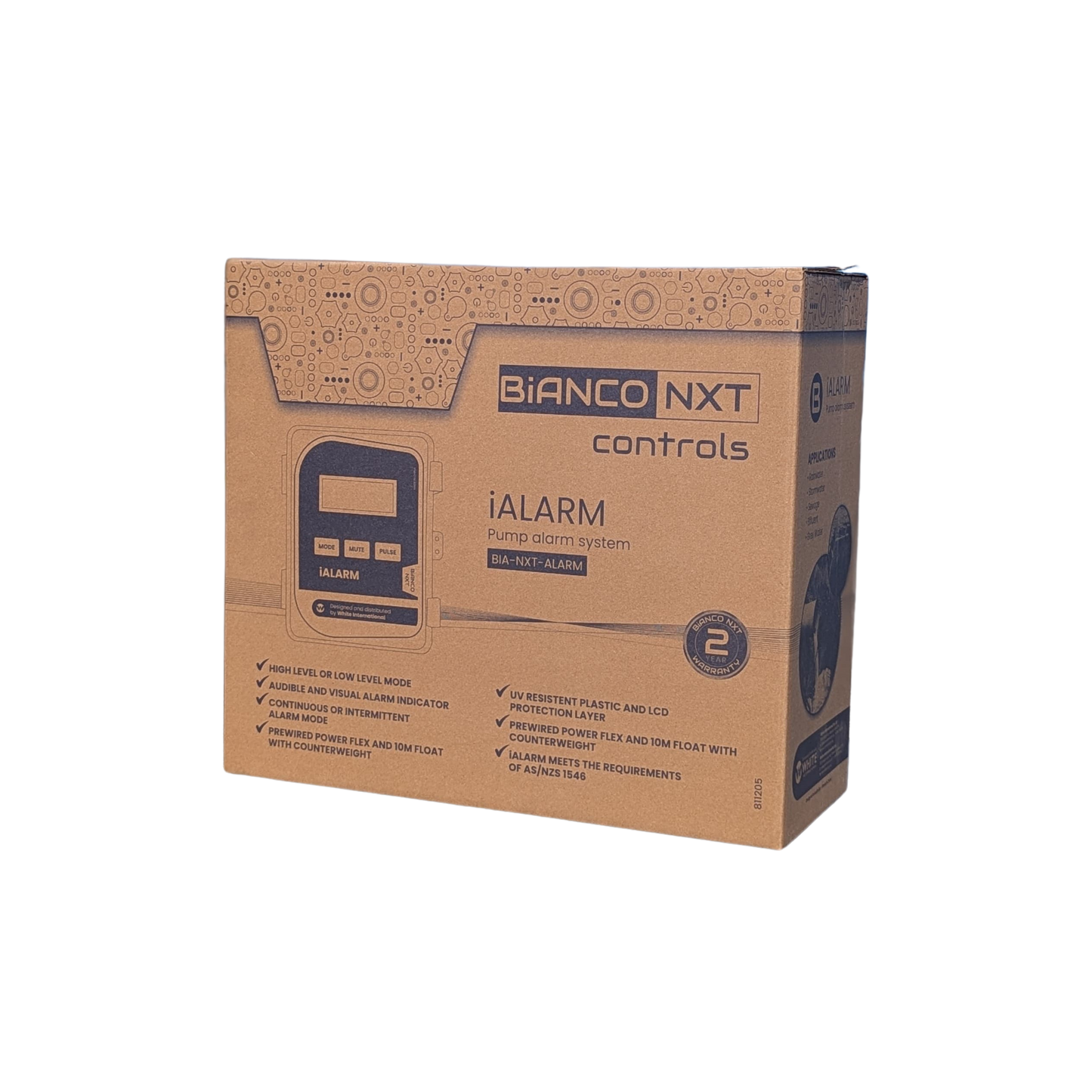 Bianco iALARM Control Panel Alarm 240V