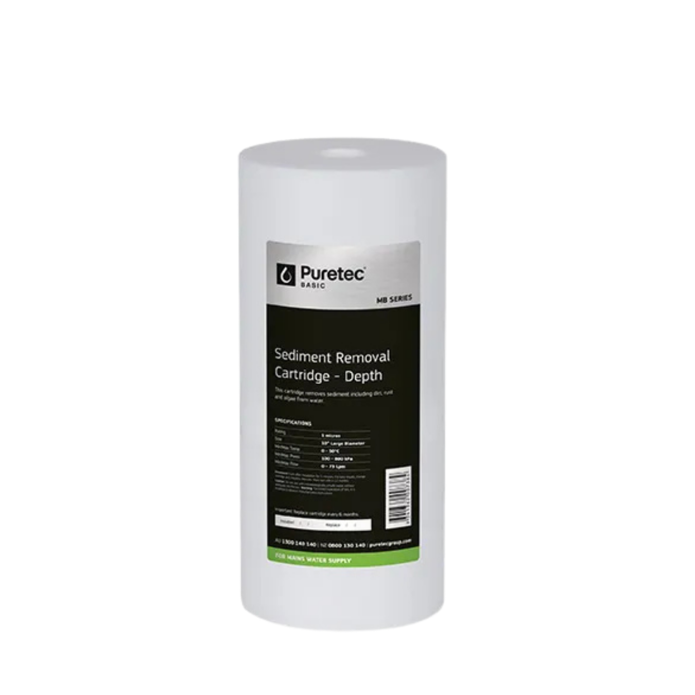 Puretec basic MB05LD1 melt blown sediment cartridge | 5 micron 4.5" x 10"