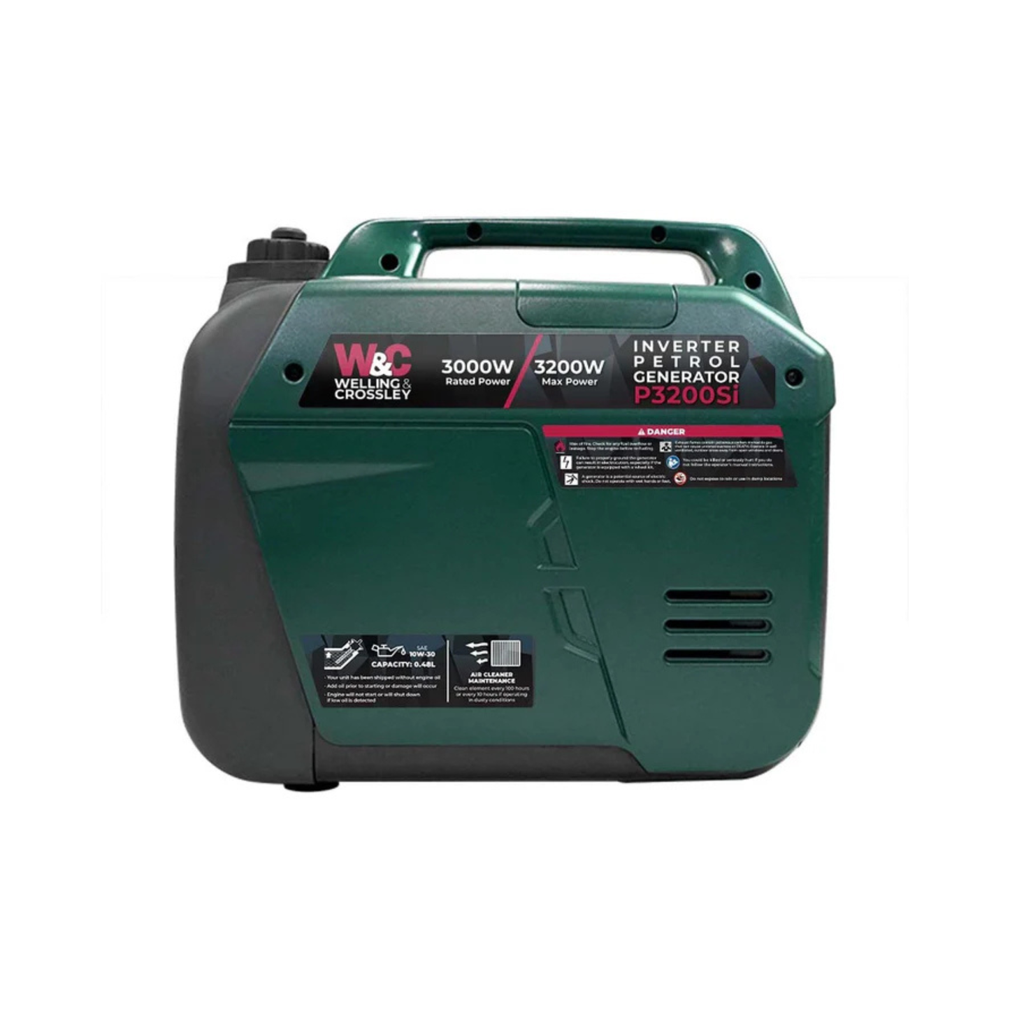 Welling & Crossley 3,200W Smart Silent Inverter Petrol Generator