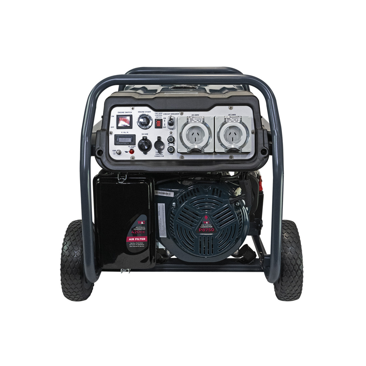 8.75 kVA Welling & Crossley Portable Generator with E-Start
