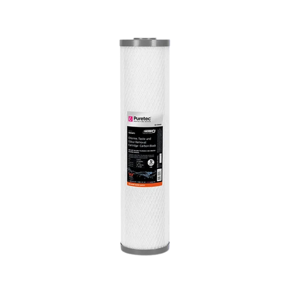 Puretec CB05MP2 carbon block cartridge | 5 micron 4.5" x 20"