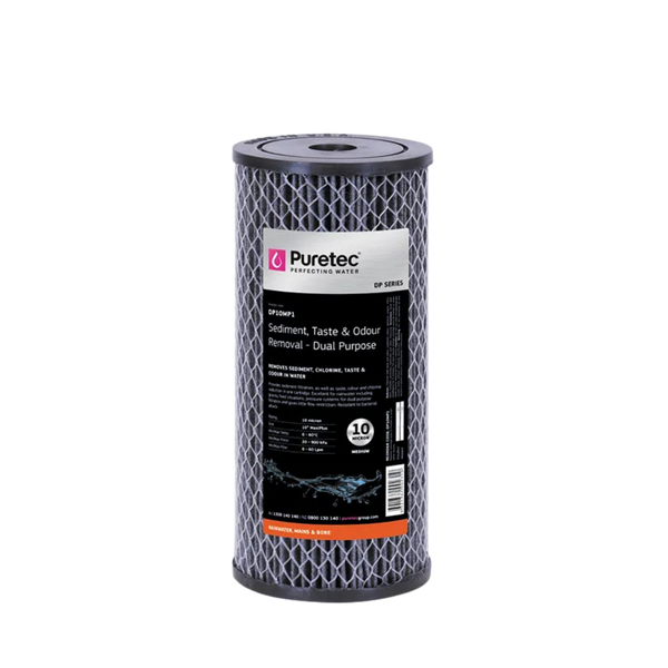 Puretec DP10MP1 dual-purpose cartridge | 10 microns 4.5” x 10”