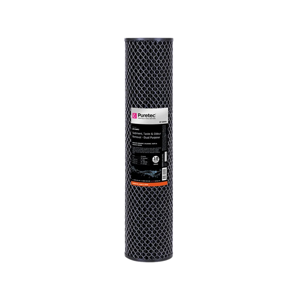 Puretec DP10MP2 dual purpose carbon cartridge | 10 microns 4.5” x 20”