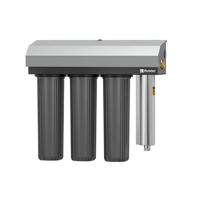 Puretec Hybrid E13 rainwater wholehouse UV filter system | triple stage 20"