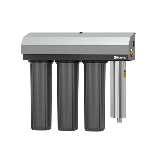 Puretec Hybrid E13 rainwater wholehouse UV filter system | triple stage 20"