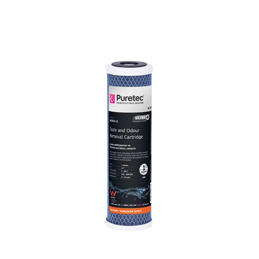 Puretec MC011-S moulded carbon cartridge | 1 micron 2.5" x 10"