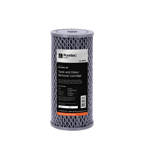 Puretec basic ML10LD1-DP multi-purpose carbon cartridge | 10 microns 4.5” x 10”
