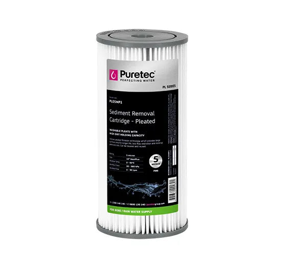 Puretec Pleated Sediment Cartridge PL01MP1 - PL50MP1