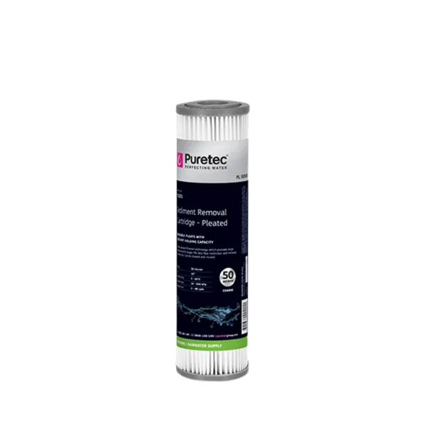 Puretec PL501 pleated sediment cartridge | 50 micron 2.5" x 10"