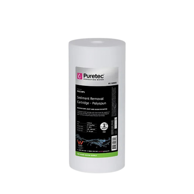 Puretec PX01MP1 polyspun sediment cartridge | 1 micron 4.5" x 10"