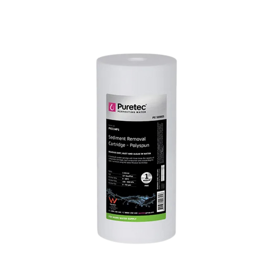 Puretec PX01MP1 polyspun sediment cartridge | 1 micron 4.5" x 10"