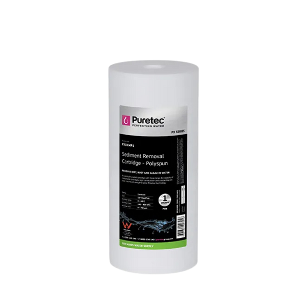 Puretec PX01MP1 polyspun sediment cartridge | 1 micron 4.5" x 10"