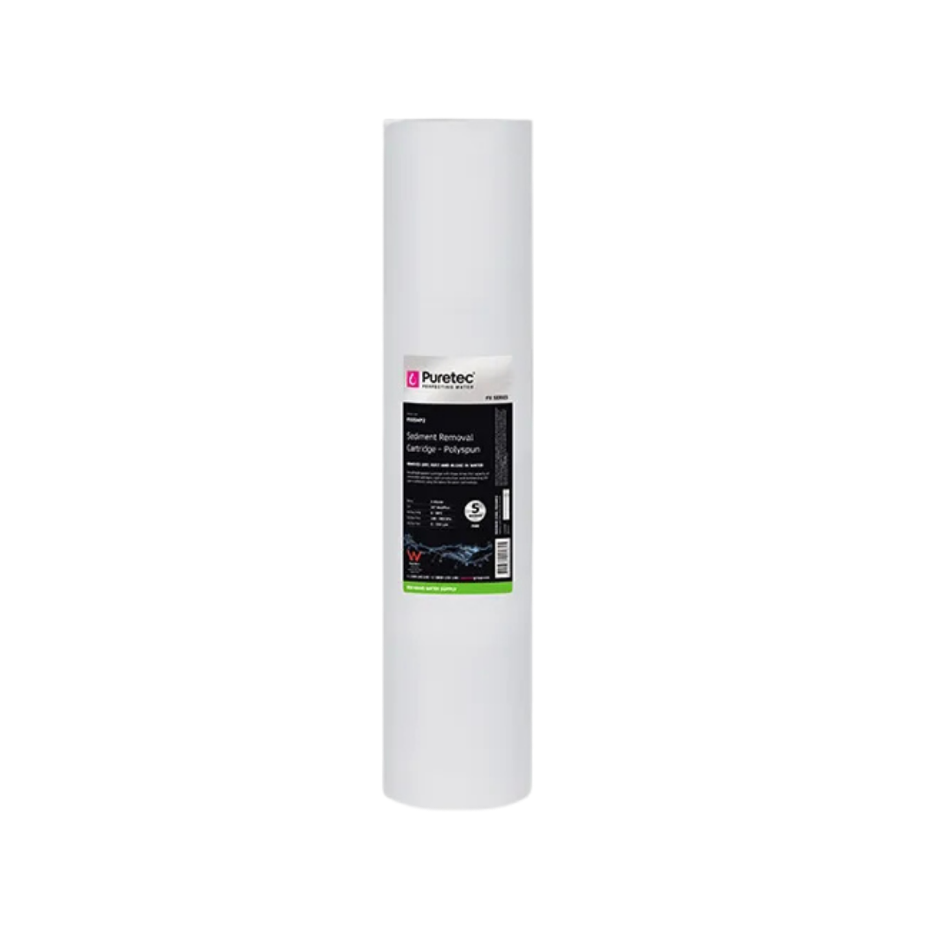 Puretec PX05MP2 polyspun sediment cartridge | 5 micron 4.5" x 20"