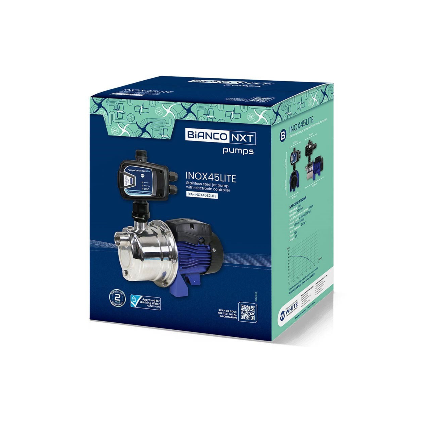 Bianco NXT intelligent electronic pressure controller in blue box