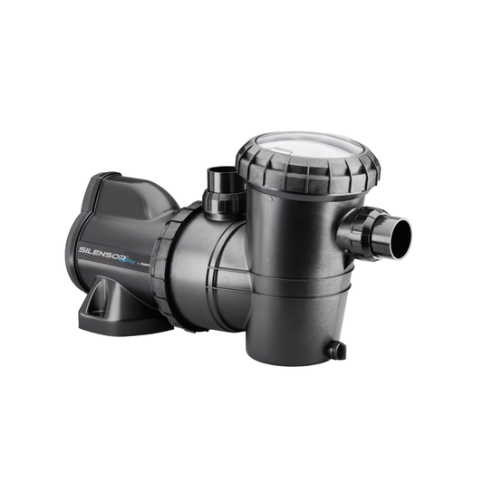 Davey Silensor SLL400 2.4HP pool pump with large leaf basket, water-cooled motor for quiet operation